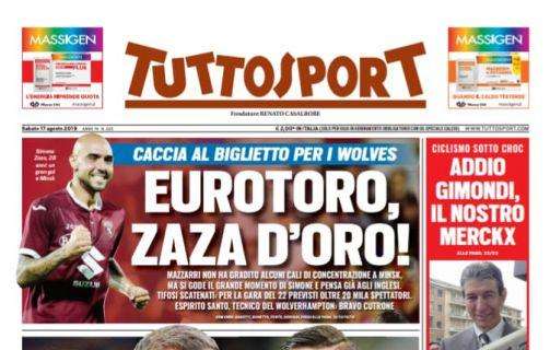 Prima pagina TS - Dzeko spinge Icardi alla Juve