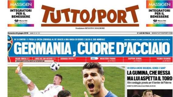 Prima pagina TS - Milinkovic, Morata, Icardi: Juve, arrivano i mostri