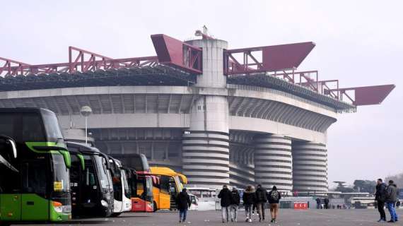 Milan-Inter, cancelli aperti dalle 16.30