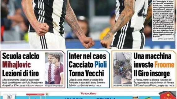 Prima TS - Caos Inter: via Pioli, torna Vecchi