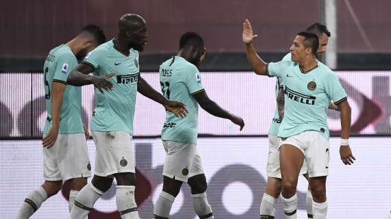 Zuccata e discesa libera di Lukaku, Sanchez in mezzo: l'Inter regola il Genoa 3-0 e torna al secondo posto