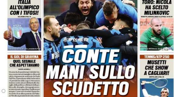 Prima pagina TS - Conte, mani sullo scudetto