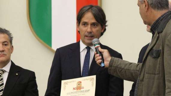 Inzaghi riceve il 'Premio Scopigno': "Lo condivido con lo staff, i giocatori e l'Inter che mi ha permesso di vincerlo"