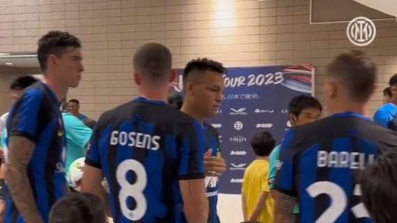 VIDEO - Prima da capitano per Lautaro: il Toro carica i compagni prima dell'ingresso in campo