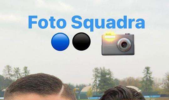 Foto di squadra ad Appiano: Icardi fa da spoiler