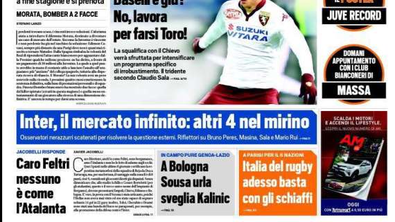 Prime pagine - Derby per Pavoletti. Esterni, 4 i nomi