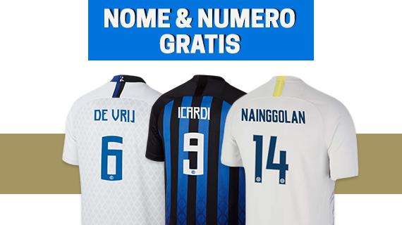 Acquista la maglia sul nostro store: nome e numero sono gratis