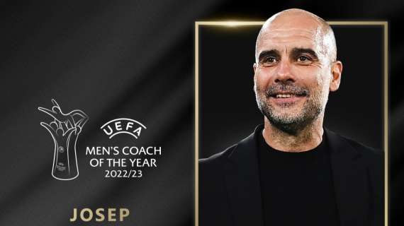 È Pep Guardiola l'UEFA Coach of The Year 2022/23. Inzaghi terzo, dietro Spalletti