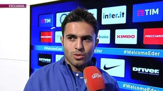 Eder a MP: "Con Sneijder non c'è paragone. Mancini..."