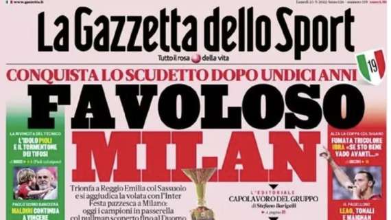 Prima GdS - Favoloso Milan, si aggiudica la volata con l’Inter 