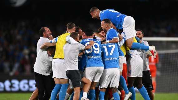 Bookies - Napoli, scatto Scudetto anche in lavagna. L'Inter resta la prima inseguitrice