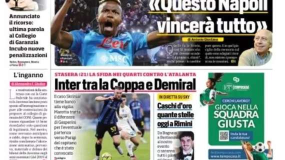 Prima CdS - Inter tra la Coppa e Demiral. Skriniar convocato contro l'Atalanta 