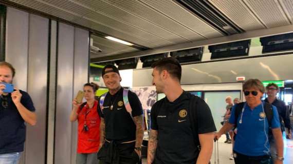 FOTO & VIDEO - Inter a Malpensa, squadra pronta alla partenza
