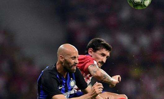 Borja Valero stuzzica Savic dopo Atletico-Inter: "Hai usato il gomito?"