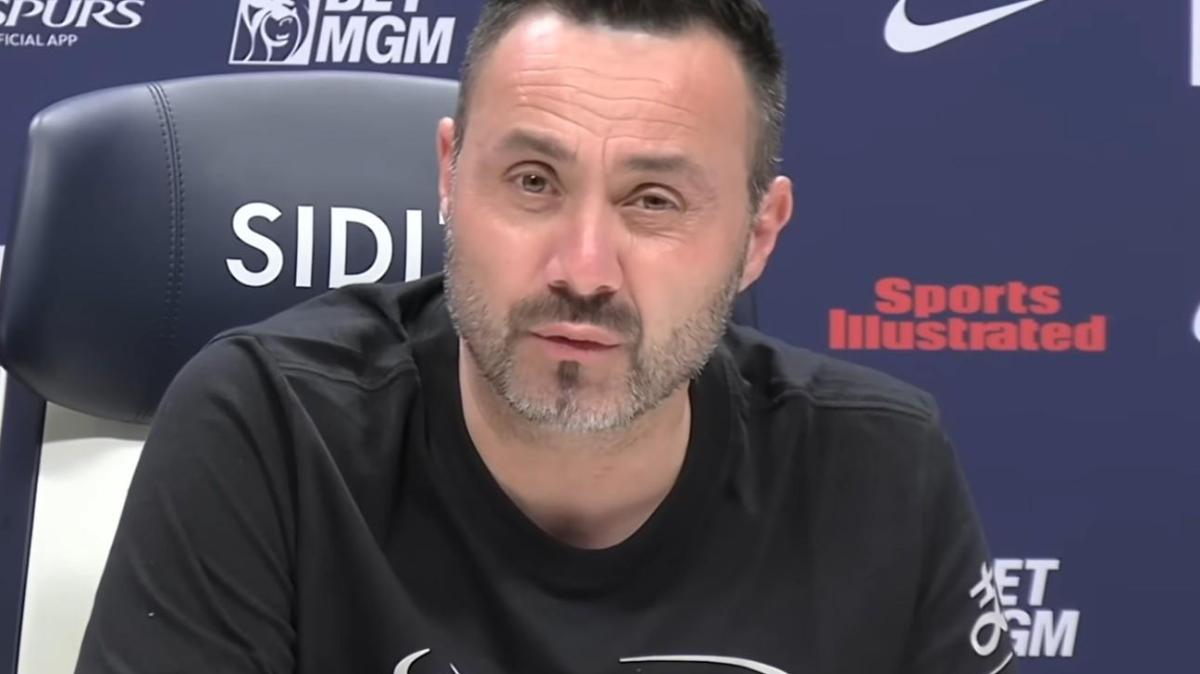 Vicario lontano dal Tottenham, De Zerbi: "Io voglio giocatori felici di lavorare in questo club"