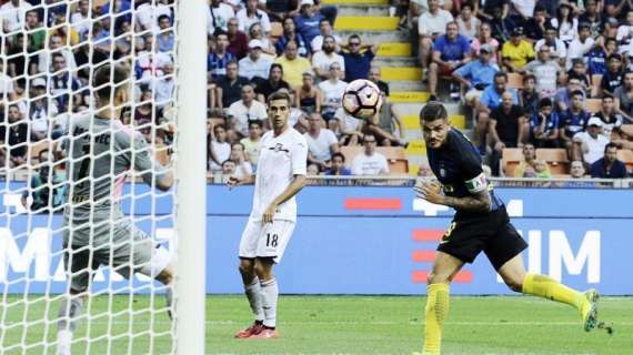 Icardi cecchino: gol al Palermo al primo tiro in porta