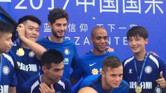 Ranocchia, Joao Mario e Vanheusden a Nanchino: premiati i vincitori della Super Cup