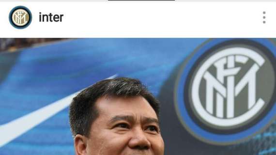 Gli auguri dell'Inter al boss Jindong Zhang