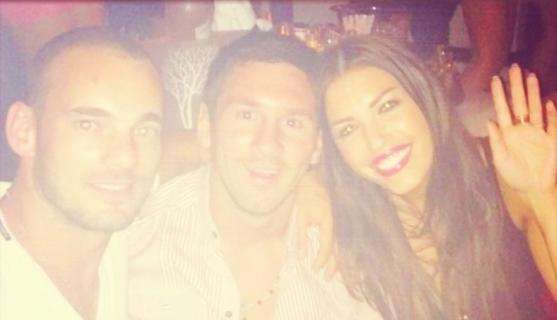 FOTO - Serate da 10 con Wes, Yolanthe e... Messi!