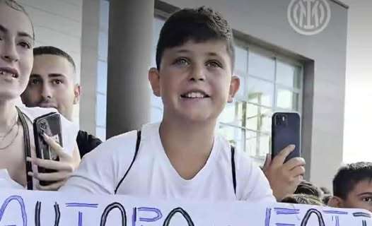 Grande accoglienza per l'Inter a Bari in vista dell'amichevole di questa sera contro l'Olympiakos