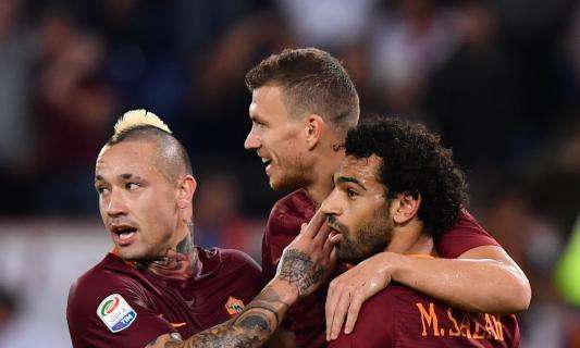 La Roma segue il Milan a -2 dalla Juve: 4-1 al Palermo