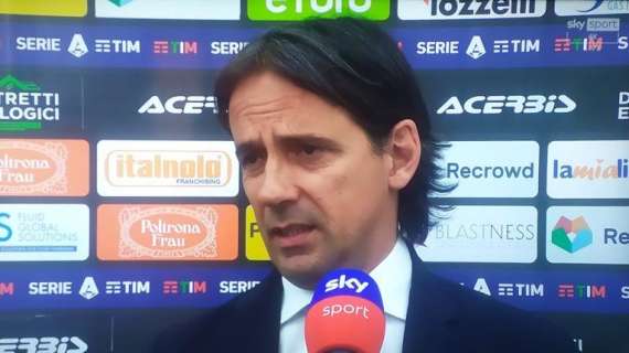 Inzaghi: "Le ultime due vittorie ci servivano, ora vogliamo continuità. Dzeko e Correa han fatto bene"