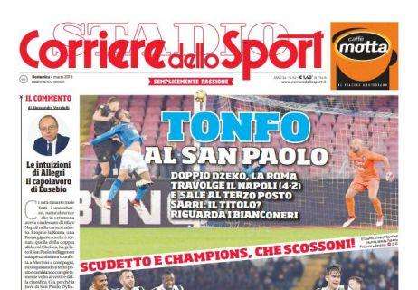 Prima pagina CdS - Ringhio derby, che notte