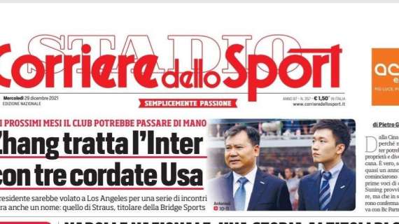 Prima CdS - Zhang tratta l'Inter con tre cordate Usa