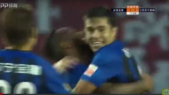 VIDEO - Eder, due gol e un assist nella cinquina del Jiangsu Suning 