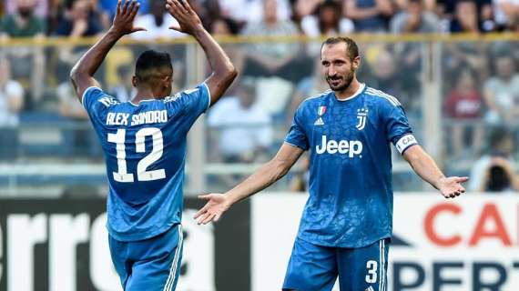 La Juventus passa di misura a Parma: 1-0, decide la zampata di Chiellini 