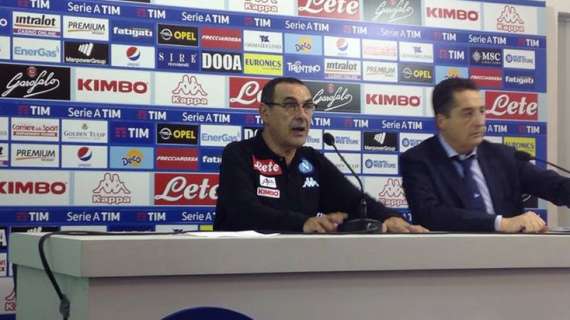 Sarri in conferenza: "Oggi battuta una squadra molto forte, l'Inter ha qualità importanti. Bravo Gabbiadini"