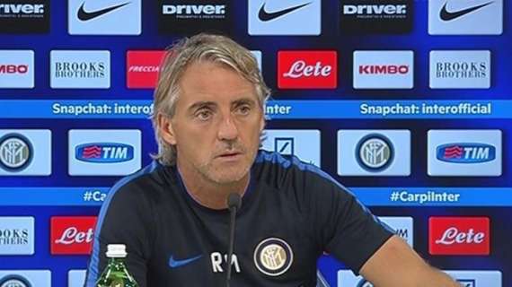 Verso Lazio-Inter, Mancini in conferenza alle 12.30