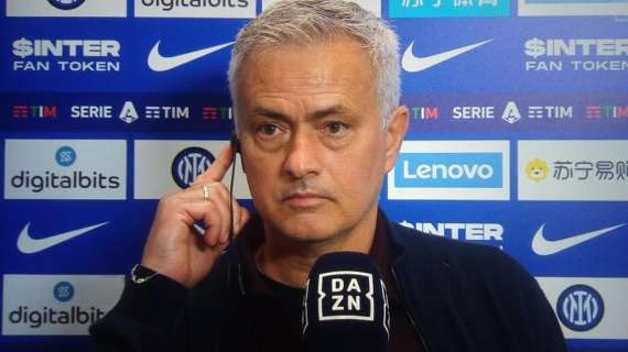 Mourinho a DAZN: "Amo l'Inter e l'Inter ama me. Ora lo posso dire: spero che vinca il campionato, è la più forte"