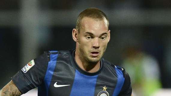 E Wes Sneijder ieri era alla Pinetina con due ospiti...