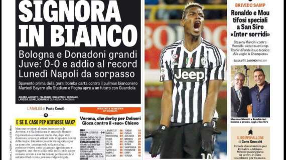 Prime pagine - Ronaldo e Mou tifosi speciali a S. Siro. Con la Samp vietati nuovi stop. Thohir con Mancini