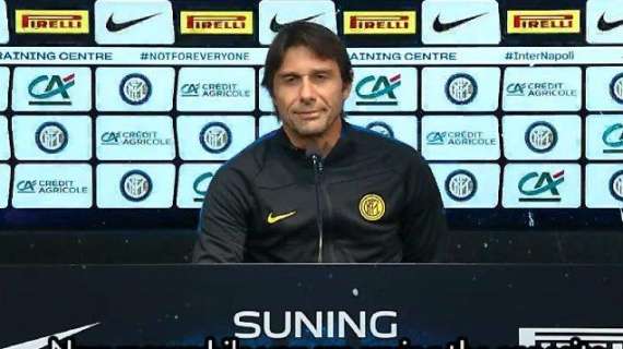 Conte: "Vidal e Sanchez out, possibilista su Hakimi. Obbligo scudetto? Mi viene da sorridere, vince una sola"