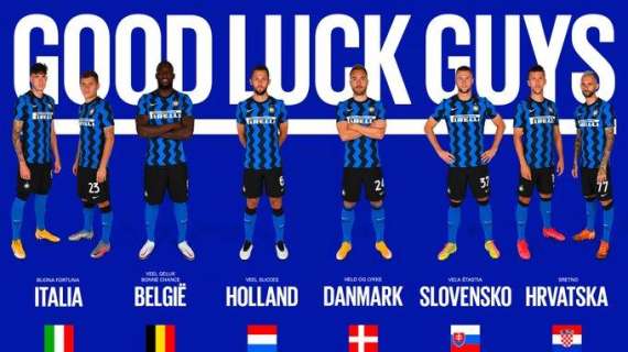 Europei al via, l'Inter carica gli 8 nerazzurri: "Oggi si parte... Forza ragazzi!"