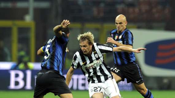 Cambiasso e Stankovic contro Krasic. Entrambi sperano di giocare il derby