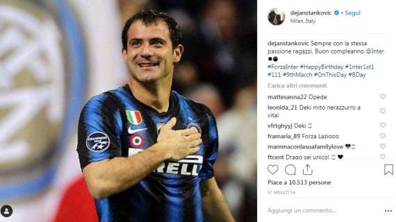 Anche Stankovic fa gli auguri all'Inter: "Sempre con la stessa passione"