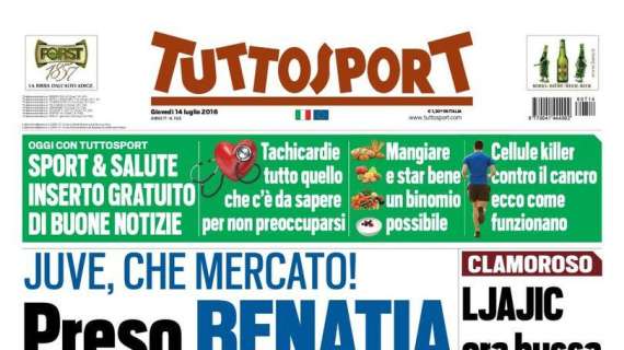 Prima pagina TS - Tregua armata Mancini-Suning