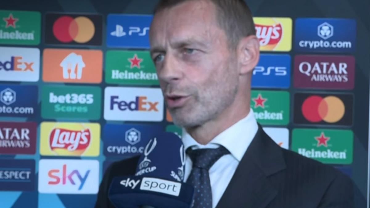 Ceferin pizzica: "La UEFA non organizzerà mai tornei per dodici squadre. Il nostro calcio è inclusivo"