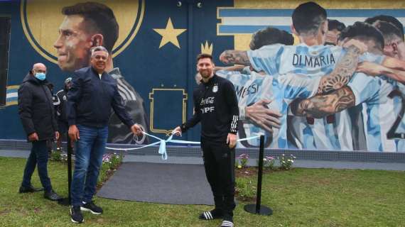 Argentina, a Ezeiza inaugurato il murale dedicato alla vittoria in Copa America