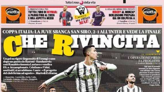 Prima pagina GdS - Juve, che rivincita