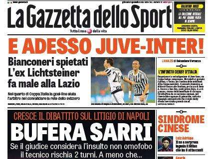 Prime pagine - Bufera Sarri, Guarin tentenna. Inter bloccata. E adesso i nerazzurri sfideranno la Juve