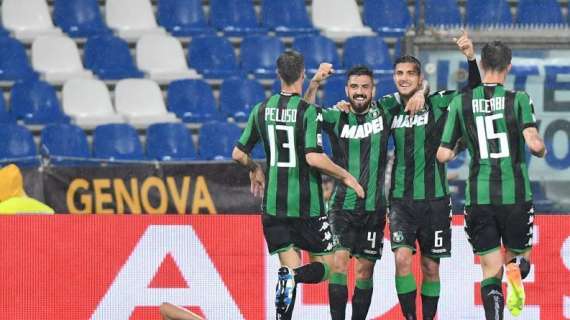 Fase difensiva da horror, compito facile per il Sassuolo in contropiede. Nel finale spazio ai giovani