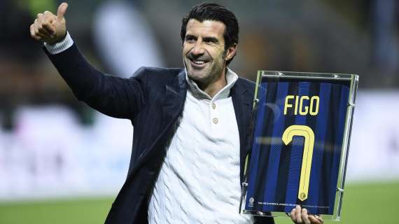 Figo compie 51 anni, l'Inter: "Determinante per la conquista di 4 Scudetti, 1 Coppa Italia e 3 Supercoppe Italiane"