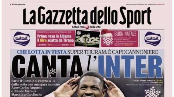 Prima GdS - Canta l’Inter, super Thuram: è capocannoniere 