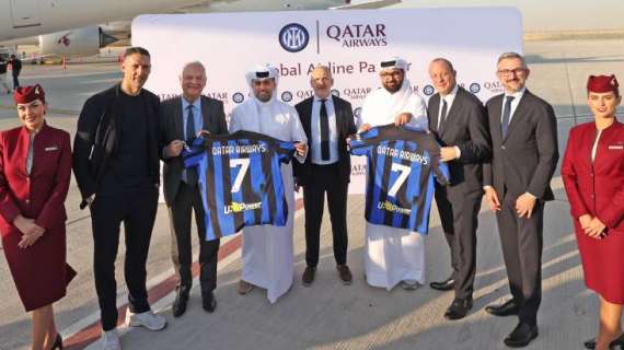 Accordo Inter-Qatar Airways, il comunicato della compagnia: "Partnership a tutto tondo con il Qatar"