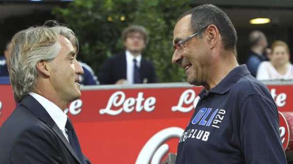 Mancini imbattuto contro Sarri. Ma col Napoli...