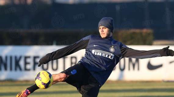 Milito-Icardi anche col gruppo. Kuz out e Guarin...